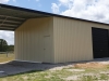 Garage with Open End Carport