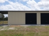 Garage with Open End Carport