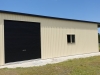 Garage with Open End Carport